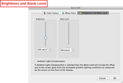 Brightness and Black Level