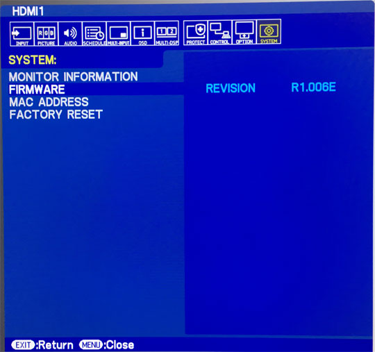 OSD-MONITOR INFORMATION