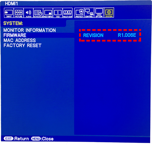 OSD-MONITOR INFORMATION