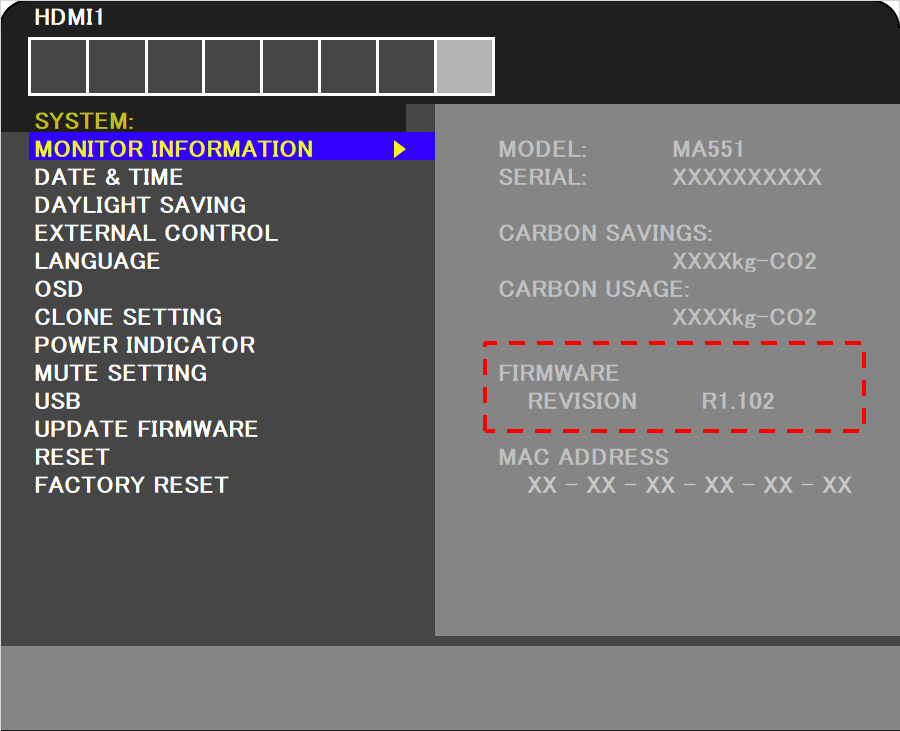 OSD-SYSTEM-MONITOR INFORMATION