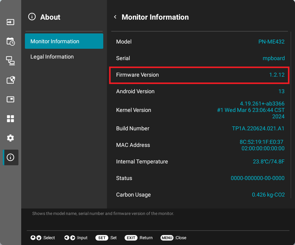 OSD-SYSTEM-MONITOR INFORMATION