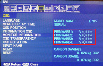 OSD-MONITOR INFORMATION