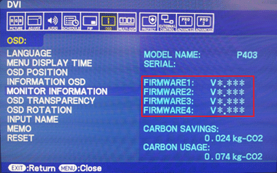 OSD-MONITOR INFORMATION