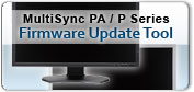 MultiSync PA / P Series Firmware Update Tool