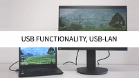 Connecting USB-C/LAN and OSD setting