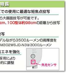 ViewLight NP-M402WJD/ NP-M362WJD/ NP-M402XJD　主な特長