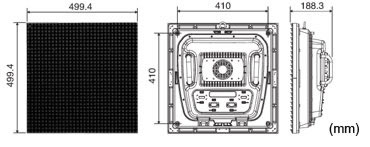 屋外用　LED-15BF1外形寸法