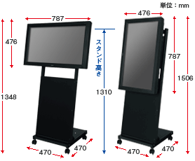 32型スタンドセット寸法図